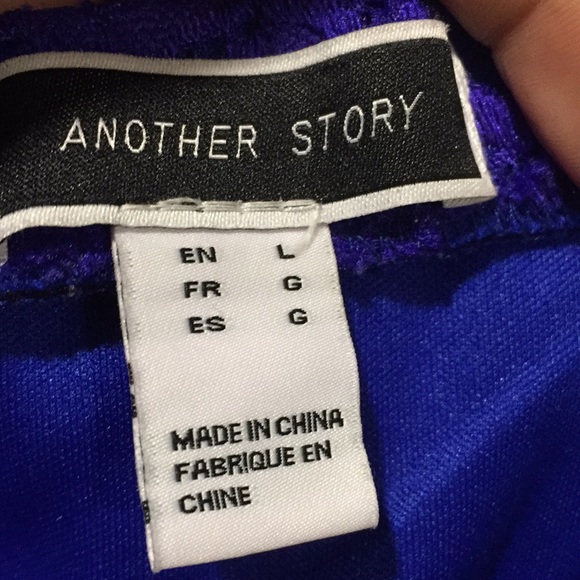 Another Story Size  L Royal Blue Skirt - Picture 5 of 6